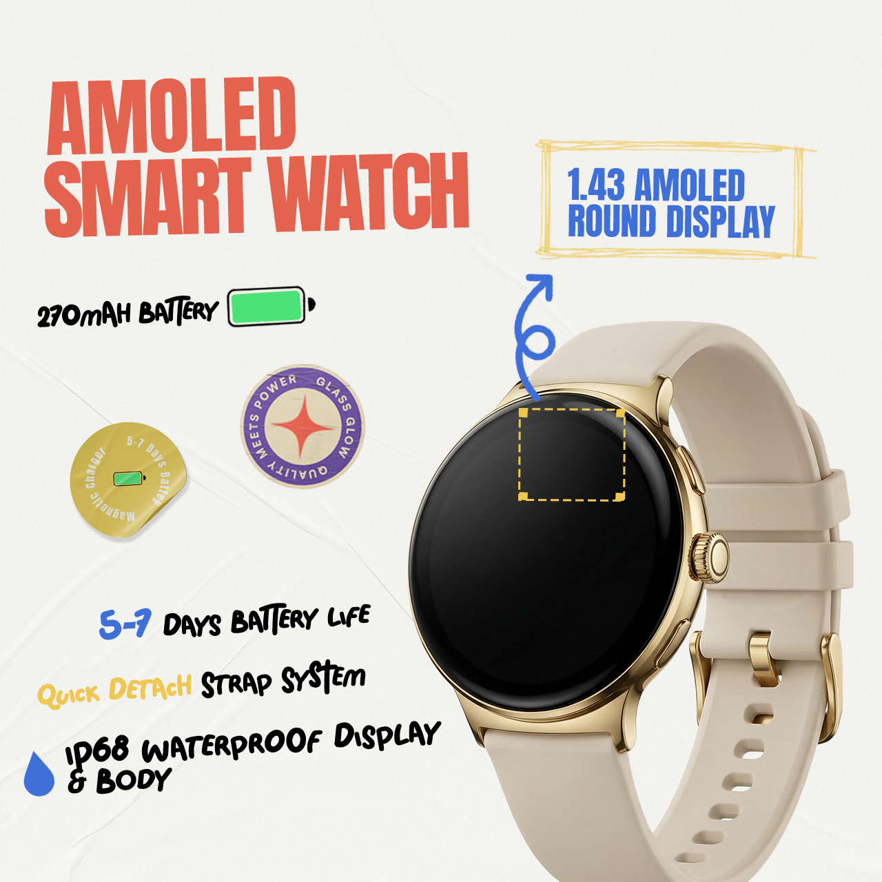 Amoled Smart Watch