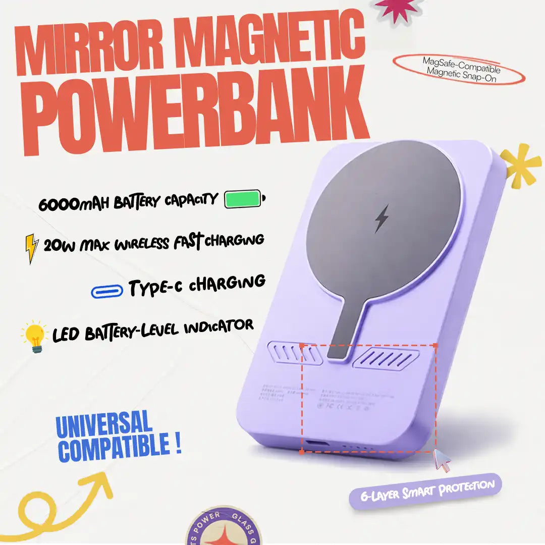 MirrorGlow Power Bank